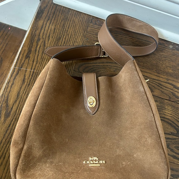 Coach hadley cw004 light brown Suede Women's Bag - Picture 3 of 12